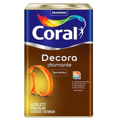 Coral Decora Semi Brilho Base T 16 Litros Coral