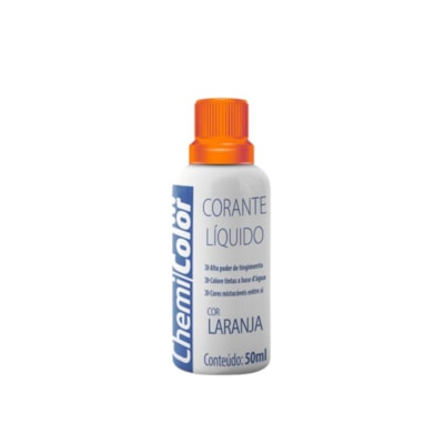 Corante Líquido 50ml Laranja – Chemicolor