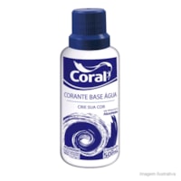 Corante Líquido à Base de Água Azul 50ml - Coral - Referência: 5202603