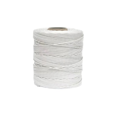 Corda pet trançada branca 04mm rolo com 220m  Above