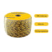 Corda PP Multif. Trançada 10mm 190M Preta/Amarela - Vonder