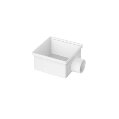 Corpo Ralo Seco Quadrado Branco Pvc 100x53x40mm - Tigre