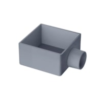 Corpo Ralo Seco Quadrado Prata 100X53X40mm 27289258 Tigre