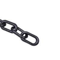 Corrente Plastica Pequena 6mm com 10 metros Preta - Plastcor