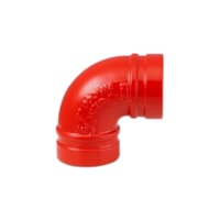 Cotovelo Grooved Ranhurado 4"X 90° Vermelho 27478 Segurimax