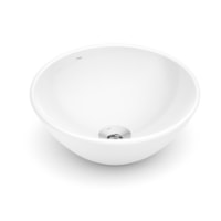 Cuba de Apoio 350mm Loft R1 Branco Cerâmica Redonda- Incepa