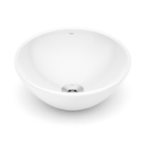 Cuba de Apoio 350mm Loft R1 Branco Cerâmica Redonda- Incepa