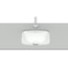 Cuba Sobrepor/Embutir Retangular 390x310mm Branco - Roca