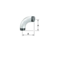 Curva 90 Galvanizada Macho (t) 3 Pol Ferro Cromado - Tupy