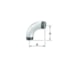 Curva 90 Galvanizada Macho (t) 3 Pol Ferro Cromado - Tupy