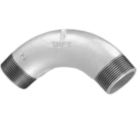 Curva 90 Galvanizada Macho (t) 3 Pol Ferro Cromado - Tupy