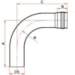 Curva 90° Coletor Esgoto Pb Je S/ Anel 250mm 28600445 -Tigre