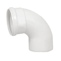 Curva Curta Para Esgoto Pvc Branco De 90° 75mm - Tigre