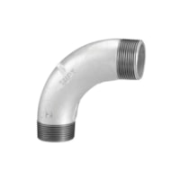 Curva de 90° Ferro Prateado Galvanizado Macho 2.1/2 - Tupy