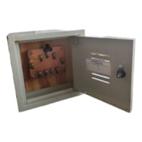 Cx. Equalização Sob. 30X30cm 9 Terminais Cinza Aço - Paratec