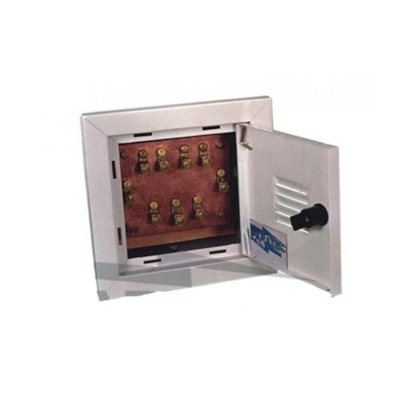 Cx. Equalização Sob. 30X30cm 9 Terminais Cinza Aço - Paratec