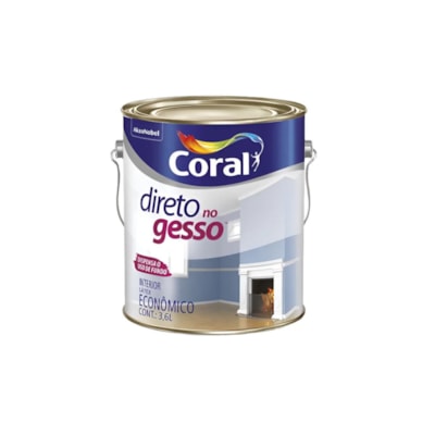 Direto no gesso 3,6 litros Coral