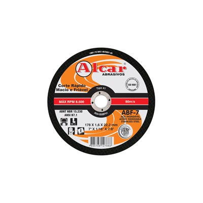 Disco De Corte Aço Inox Profissional 228 X 2 X 22,2 Mm - Alcar - Referência: Dc0rn0152