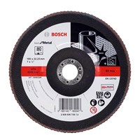 Disco de Lixa Flap Disc 7 Curvo G80-7X7/ 8 Bosch 2608606739