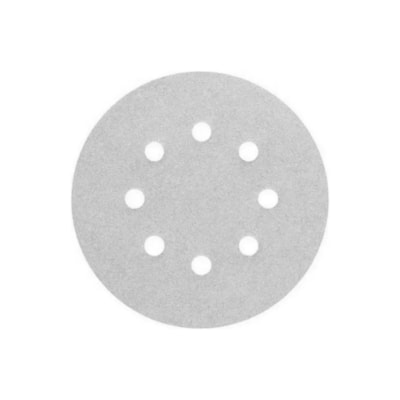 Disco de Velcro Branco 150mm Grão 80 com 10 Peças - Starfer