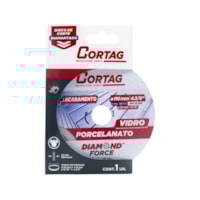 Disco Diamantado Porcelanato/Vidro 110mm Cortag