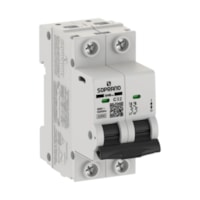 Disjuntor Bipolar Din 32A GIII Branco 05121703221 Soprano