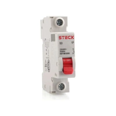 Disjuntor Monopolar Din 1P Curva C 3Ka 25A Sdd61C25 - Steck