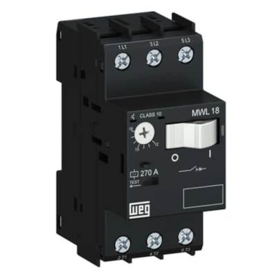 Disjuntor Motor Preto Plastico 10-16A Mwl 18-3-U016 - Weg