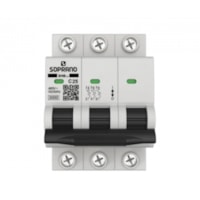 Disjuntor Residencial Tripolar Din 25A GIII - Soprano