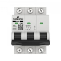 Disjuntor Residencial  Tripolar DIN 40A GIII - Soprano