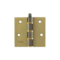 Dobradiça oxidada 3. 1/2 pol 3 peças S1007 Rocha