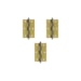 Dobradiça oxidada 3. 1/2 pol 3 peças S1007 Rocha