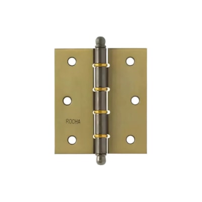 Dobradiça oxidada 3. 1/2 pol 3 peças S1007 Rocha