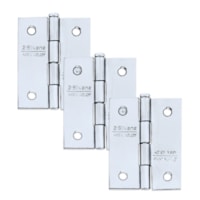 Dobradiça Zincada 1/2" Polegada 850 C/3 Peças 96691 Silvana