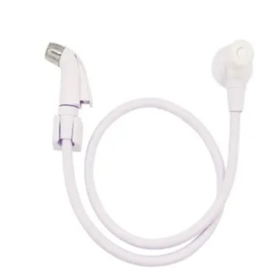 Ducha Higienica Flexivel 1m Branca Abs 1/4v - Kelly Metais