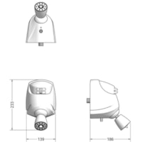 Ducha Jato 4Temp 6800W 220V 32A Branco Plastico - Lorenzetti