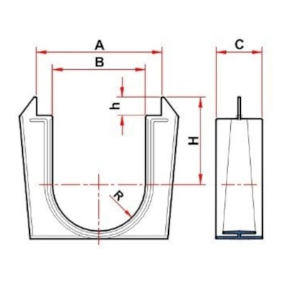 Emenda para Calha de Piso Normal DN 130 - Tigre