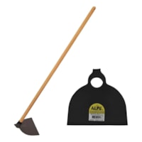 Enxada Aço Preto Com Cabo Madeira 1,20m Alpe 15cm - Pegorari