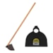Enxada Aço Preto Com Cabo Madeira 1,20m Alpe 15cm - Pegorari