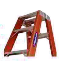 Escada Aluminio Vermelho 2acesso 37,5m 12 degraus - Cogumelo