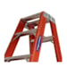 Escada Aluminio Vermelho 2acesso 37,5m 12 degraus - Cogumelo