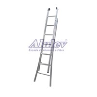 Escada De Alumínio Esticável 2 X 6 Degraus - Alulev - Referência: Ed106