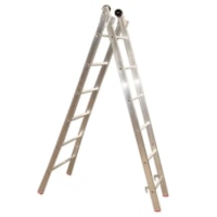 Escada De Alumínio Esticável 2X8 Degraus 2,70m 3/1 - Alulev