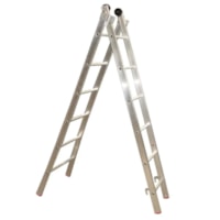 Escada De Alumínio Prata Esticável 2 x 11 Degraus - Alulev