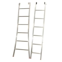 Escada De Alumínio Prateado Esticável 2x10 Degraus - Alulev