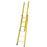 Escada de Fibra de Vidro Amarelo 8 Degraus 4,20m - Cogumelo