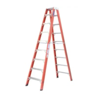 Escada Fibra Duplo Acesso Laranja 3,15m 10Degraus- Cogumelo