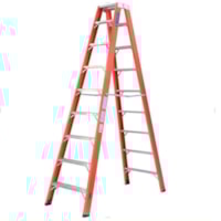 Escada Fibra Exten. Vazada Laranja 6m 19 Degraus - Cogumelo