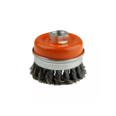 Escova de Aço Copo Trançado 100 x 14mm - Starfer