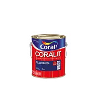 Esmalte Coralit Secagem Rápida Acetinado Branco 3,6 L  Coral 
